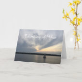 Sailboat 考え's of You Card カード (黄色い花)