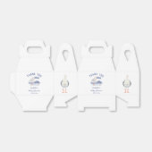 Sailboat and Seagull Thank You Boy Baby Shower フェイバーボックス (折り畳みなし)