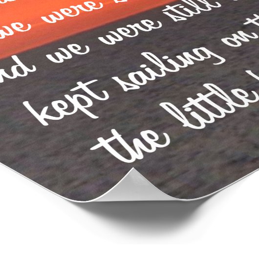 Sailboat At Sea At Sunset Poster ポスター (角)