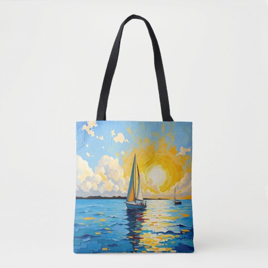 Sailboat at Sunset トートバッグ (正面)