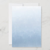 Sailboat Blue Watercolor Boy Baby Shower 招待状 (裏面)