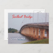 Sailboat Bridge Grove Oklahomaポストカード2 ポストカード (正面/裏面)