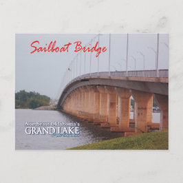 Sailboat Bridge Grove Oklahomaポストカード2 ポストカード