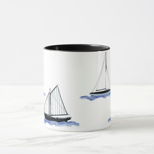 sailboat coffee cup mug マグカップ (中央)
