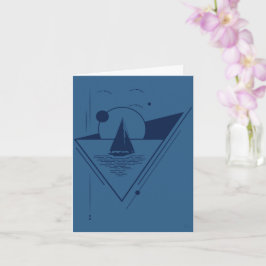 Sailboat greeting card カード