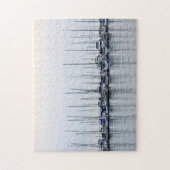 Sailboat Harbor Reflection - Bayfield, WI - 11x14 ジグソーパズル (縦)