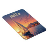 Sailboat in Ibiza Spain Travel マグネット (右側)