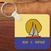 Sailboat in the Sun キーホルダー (正面)