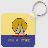 Sailboat in the Sun キーホルダー (裏面)