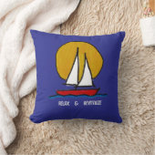Sailboat in the Sun クッション (ブランケット)