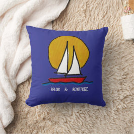 Sailboat in the Sun クッション