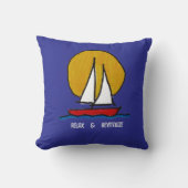 Sailboat in the Sun クッション (正面)