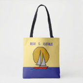 Sailboat in the Sun トートバッグ (正面)