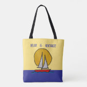 Sailboat in the Sun トートバッグ (裏面)
