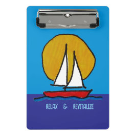 Sailboat in the Sun ミニクリップボード