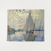 Sailboat Le Petit-Gennevilliers by Claude Monet タペストリー (正面(横))