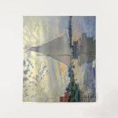 Sailboat Le Petit-Gennevilliers by Claude Monet タペストリー (正面)