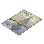 Sailboat Le Petit-Gennevilliers by Claude Monet ノートブック (左側)