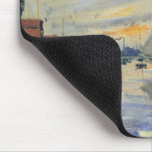 Sailboat Le Petit-Gennevilliers by Claude Monet マウスパッド (コーナー)