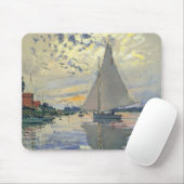 Sailboat Le Petit-Gennevilliers by Claude Monet マウスパッド (マウス)