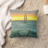 Sailboat on Banderas Bay 0884 クッション (ブランケット)
