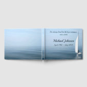 Sailboat On Calm Water for Memorial Service ゲストブック (全面)