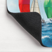 Sailboat Race On High Seas マウスパッド (コーナー)
