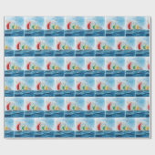 Sailboat Race On High Seas ラッピングペーパー (フラット)