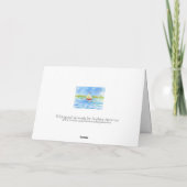 Sailboat Reflections Blank Note Greeting Card カード (裏面)