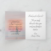 Sailboat Sunset Pastor Appreciation  サンキューカード (内部)