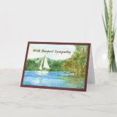 Sailboat Sympathy Card カード (正面)