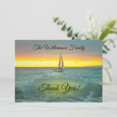 Sailboat Thank You on Banderas Bay 0884 サンキューカード (スタンド正面)