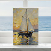 Sailboat Themed Happy Birthday カード