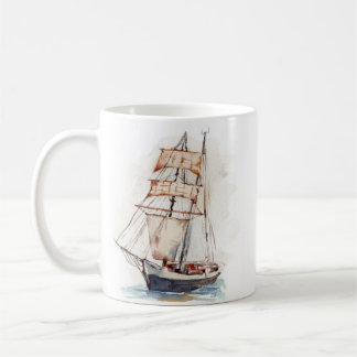 Sailboat . Veleiro コーヒーマグカップ