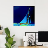 Sailboat Wayward 1890 ポスター (ホームオフィス)