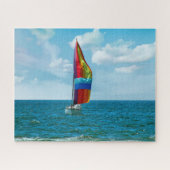 Sailboat with Rainbow Spinnaker ジグソーパズル (横)