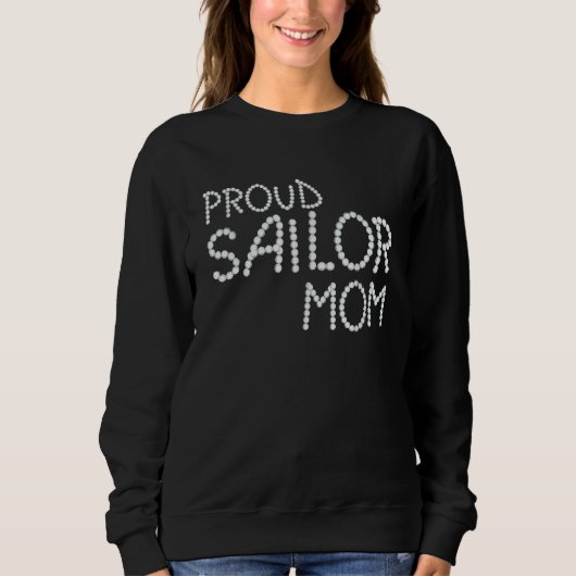 Sailboat Women Sailing  Captain Boat Proud Sailor  スウェットシャツ (正面)