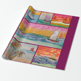 Sailboat Wrapping Paper ラッピングペーパー