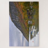 Sailboats at Rest on Lake Willouby, Vermont ジグソーパズル (縦)