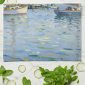 Sailboats Impressionism New England キッチンタオル (折り畳み)