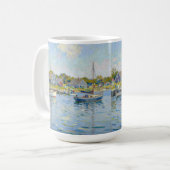 Sailboats Impressionism New England コーヒーマグカップ (正面左)