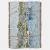 Sailboats Impressionism New England スローブランケット (正面縦)