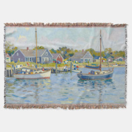 Sailboats Impressionism New England スローブランケット