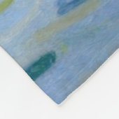 Sailboats Impressionism New England フリースブランケット (角)