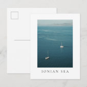 Sailboats in the Ionian sea, near Corfu ポストカード (正面/裏面)