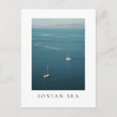 Sailboats in the Ionian sea, near Corfu ポストカード (正面)