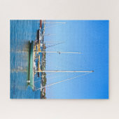 Sailboats on Matanzas Bay St. Augustine Florida  ジグソーパズル (横)