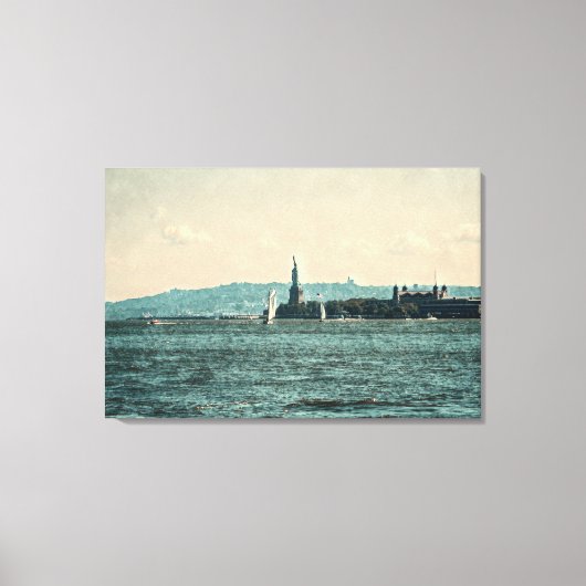 SAILBOATS ON NEW YORK BAY Canvas Art キャンバスプリント (正面)