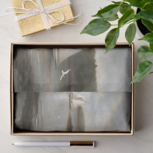 Sailboats on Tranquil Bay Decoupage 薄葉紙 (ギフト)