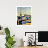 Sailbots At Argenteuil By Caillebotte Gustave ポスター (ホームオフィス)